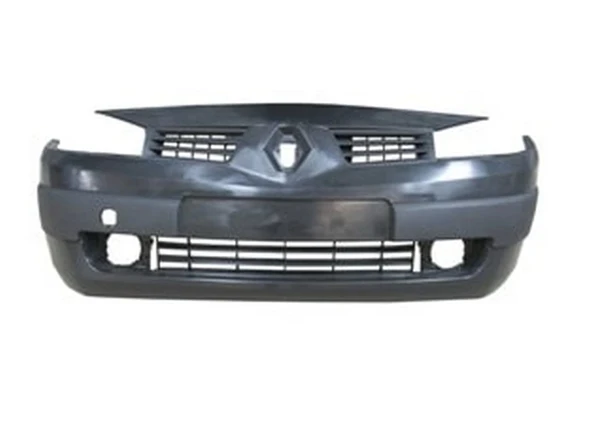 Renault Megane 2 2003-2006 Ön Tampon Siyah (Sis Delikli - Panjurlu - Küçük Armalı Kendinden Bantlı) (Lm) (Adet) (Oem No: ürün görseli 1