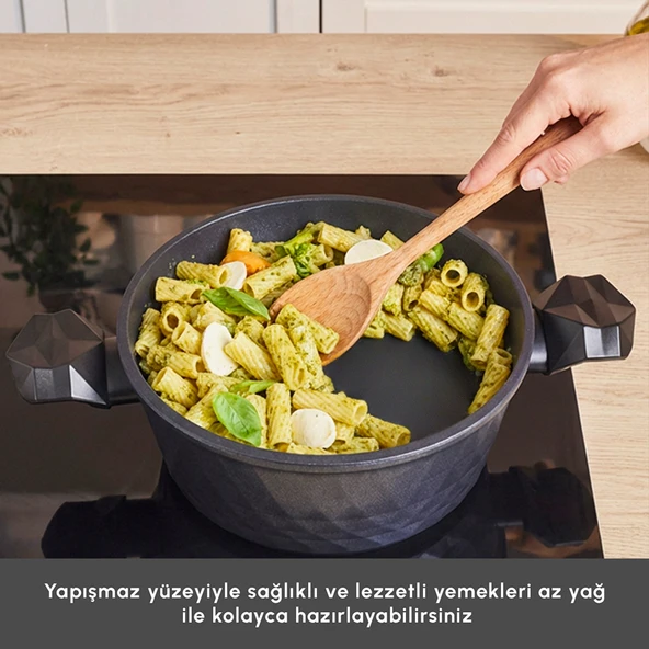 Karaca Biodiamond Antibakteriyel Kulp Tencere 24 Cm - Resim 5