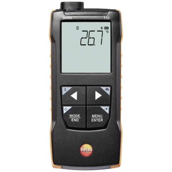 testo - 110 - 0563 0110 - sıcaklık ölçümü için uygulama bağlantılı NTC ve Pt100 sıcaklık ölçüm cihazı ürün görseli 1