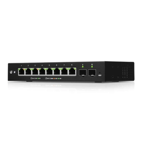 Ubiquiti UBIQUITI S-10XP - 8x10Base-T / 100Base-TX / 1000Base-T; 2xSFP; PoE bağlantı noktaları 1; ES-10XP ürün görseli 1