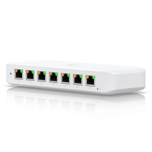 UbiQuiti UniFi Switch Ultra 60W 8 Bağlantı Noktalı Katman 2 PoE++ Giriş PoE+ Çıkış 8 Gbps Ethernet RJ-45 Üzerinden Güç ürün görseli 1