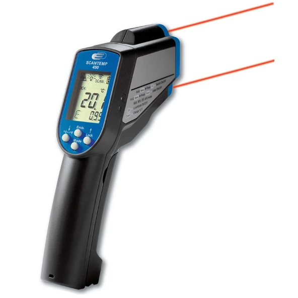 TFA Dostmann Scantemp 490 kızılötesi termometre, temassız ölçüm, yüzey sıcaklığı, profesyonel kullanım için, siyah, (U) 48 x (G) 130 x (Y) 245 mm ürün görseli 1