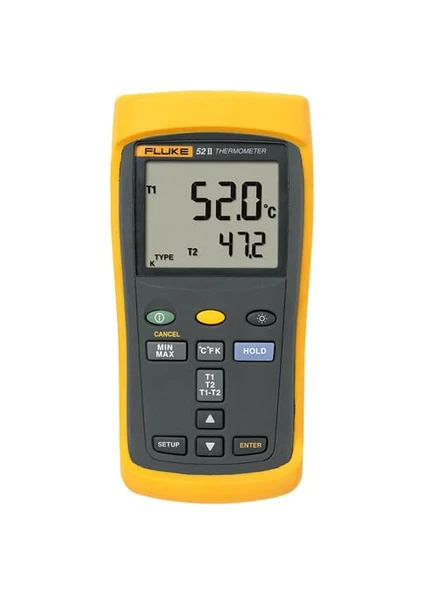FLUKE-52-2 60 ve 50HZ termometre - Resim 3