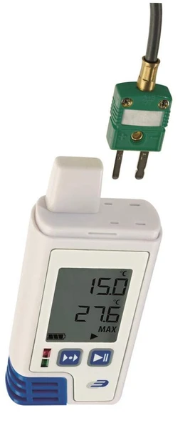 Sıcaklık ve nem için TFA Dostmann veri kaydedici LOG210 TC, 31.1061.02, 60.000 veri seti için bellek, USB arayüzü, PDF çıkışı, ISO sertifikası, beyaz ürün görseli 1