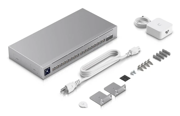 UbiQuiti Switch tam olarak yönetilen Layer3 18 Bağlantı Noktası 4x 2,5 GbE 12x 2x SFP+ Masaüstü 84 Gbps DHCP Ethernet RJ-45 Yönetilen Raf Modülü ürün görseli 1
