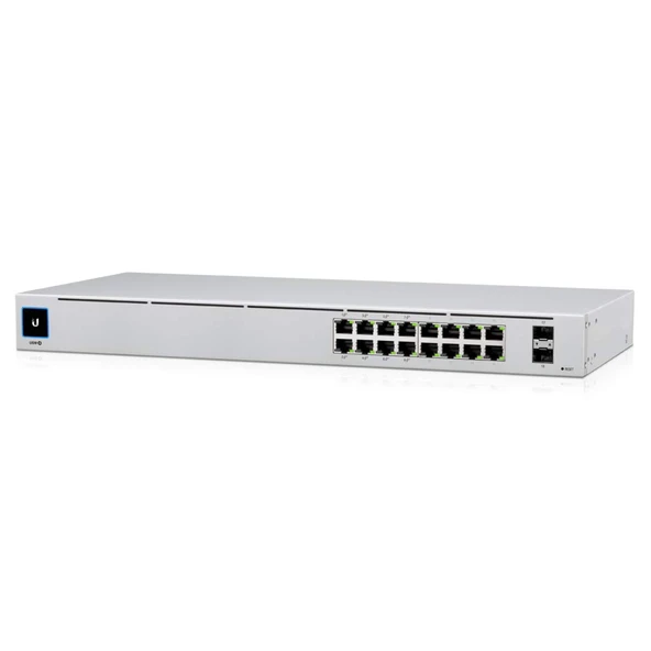 Ubiquiti USW-16-POE Anahtarı Gestionado 16 Puerto Gigabit + 2 Puerto SFP ürün görseli 1