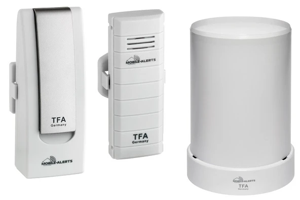 TFA-Dostmann WeatherHub başlangıç ​​seti, yağmur ölçerli TFA 31.4001.02 + 30.3306.02 sıcaklık yağmur kontrolü ürün görseli 1