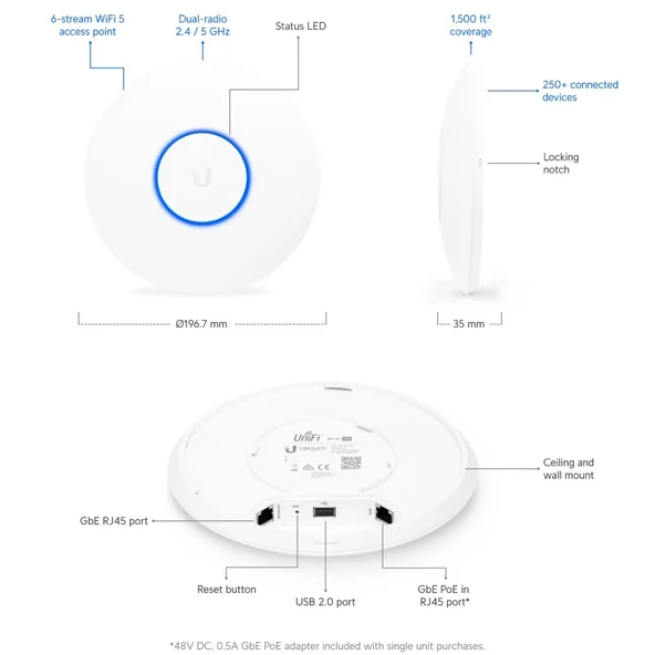 UbiQuiti UAP-AC-PRO-5 - Resim 3