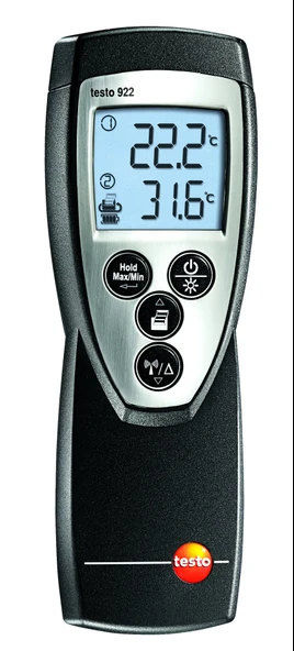 testo 922 2 kanallı diferansiyel termometre (HVAC kiti) ürün görseli 1