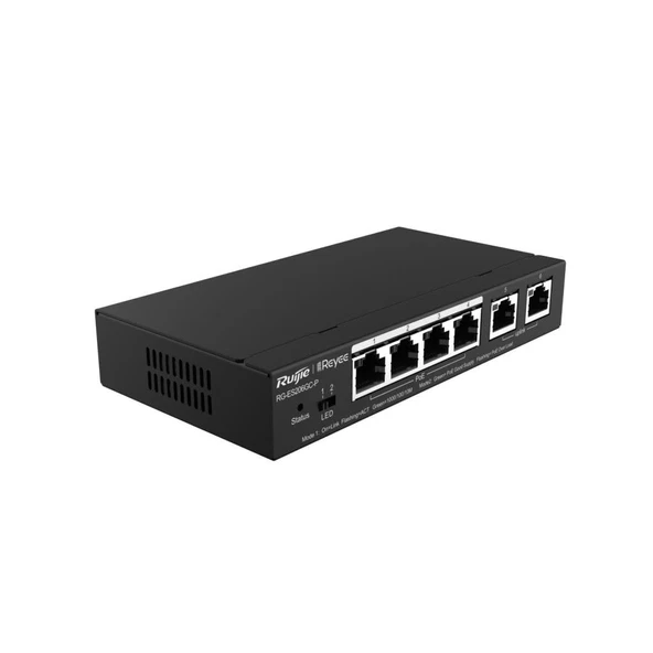 Reyee 6 Bağlantı Noktalı Gigabit Yönetilen PoE Anahtarı ürün görseli 1