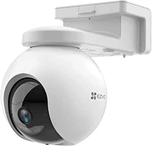 EZVIZ 2K kablosuz WiFi dış mekan kamerası, 10400mAh pil, AI kişi algılamalı PT pilli kamera, otomatik izleme, siren ve spot ışığıyla aktif savunma, iki yönlü ses, CB8 ürün görseli 1