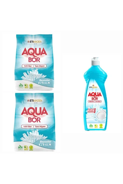 DOĞAL MİNERALLİ BEYAZLAR İÇİN ÇAMAŞIR DETERJAN 6 KG 2 ADET+ELDE YIKAMA BULAŞIK DETERJAN ürün görseli 1