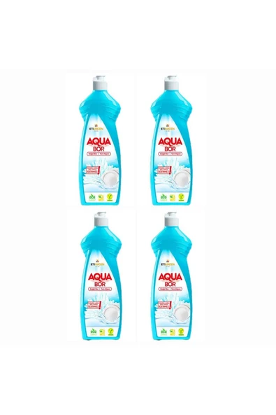 AQUABOR DOĞAL MİNERALLİ ELDE YIKAMA 4 ADET SIVI BULAŞIK DETERJANI ürün görseli 1