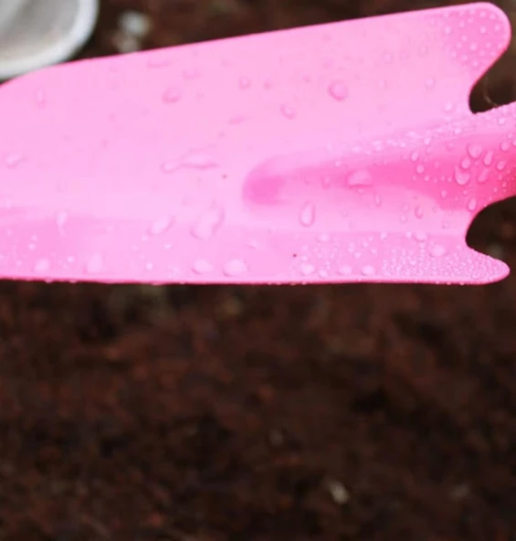 METAL BAHÇE KÜREĞİ PEMBE RENK 27 M - Resim 2