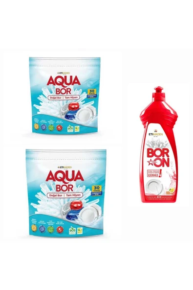 DOĞAL MİNERALLİ BULAŞIK MAKİNESİ 30*2 KAPSÜL + 1 ADET ELDE YIKAMA ürün görseli 1
