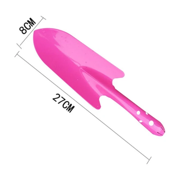 METAL BAHÇE KÜREĞİ PEMBE RENK 27 M - Resim 5