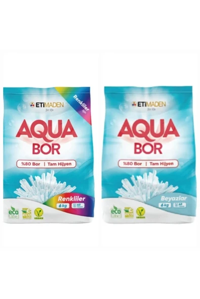 Aquabor Renkli Ve Beyazlar Için 6*2 12 Kg 80 Yıkama ürün görseli 1