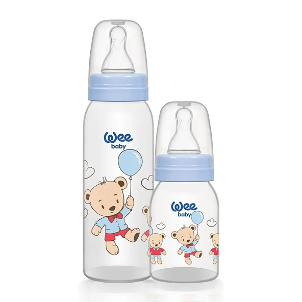 281 Wee Baby 125+250 2'li PP Biberon Mavi (4 ADET) ürün görseli 1