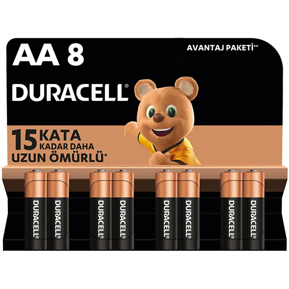 Alkalin AA Kalem Pil 6+2 Adet (5 ADET) ürün görseli 1