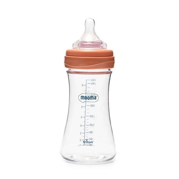 Neutra Tritan Biberon 250 ml 6-18 Ay Orta Akış Mercan Pembe ürün görseli 1