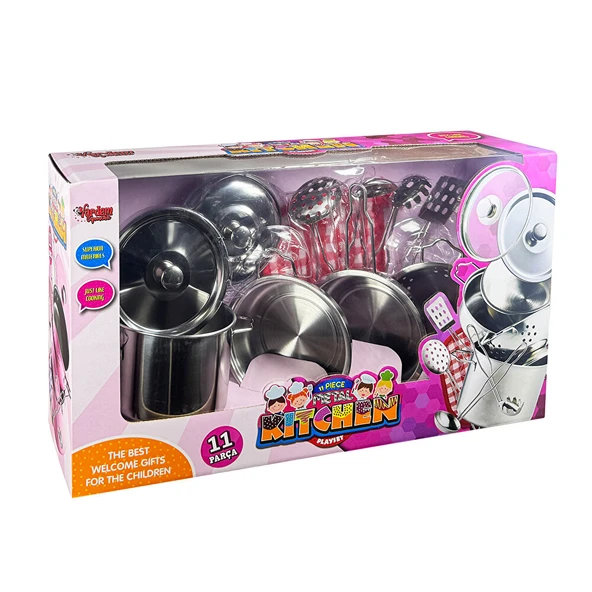 11 Parca Celik Tencere Tava Set (5 ADET) - Resim 2