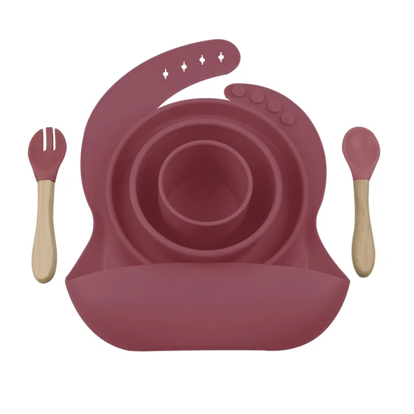 Basic BLW Set 3 Silikon Beslenme Seti 5'li ürün görseli 1