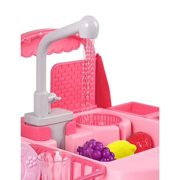 Pilli Mutfak Lavabosu Pembe (4 ADET) - Resim 2