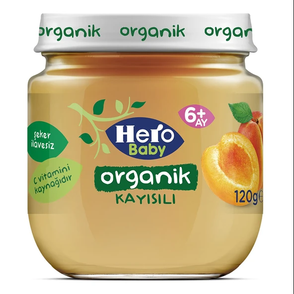Organik Kayısılı Kavanoz Mama 120 gr ürün görseli 1