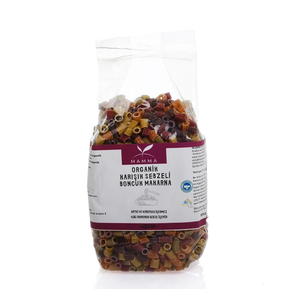 Organik Sebzeli Boncuk Makarna 250 gr ürün görseli 1