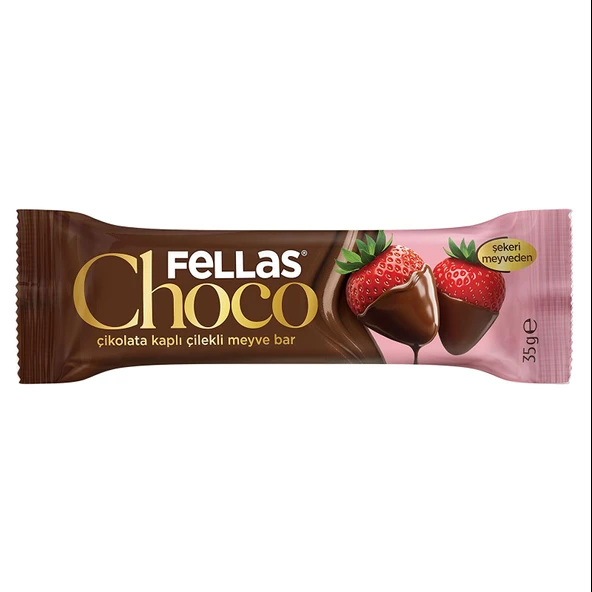 Çikolata Kaplı Meyve Bar - Çilekli 35g ürün görseli 1