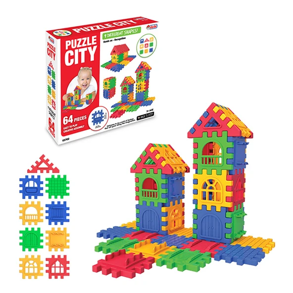 Dede Puzzle City 64 Parça (5 ADET) ürün görseli 1