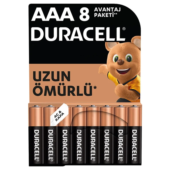 Alkalin AAA İnce Pil 6+2 Adet ürün görseli 1