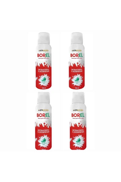 BOREL EL DEZENFEKTANI 100 ML SPREY FORM 4 ADET ürün görseli 1