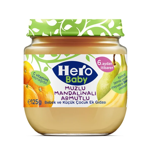 Muzlu Mandalinalı Armutlu Kavanoz Mama 125 gr ürün görseli 1