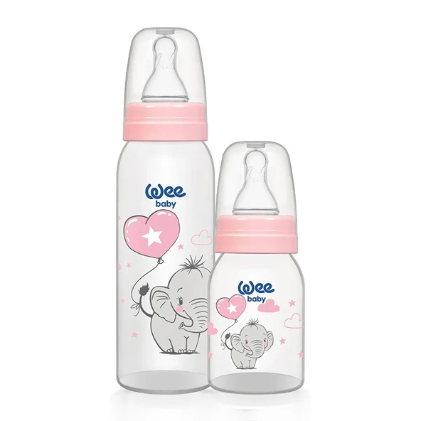 281 Wee Baby 125+250 2'li PP Biberon Pembe (2 ADET) ürün görseli 1