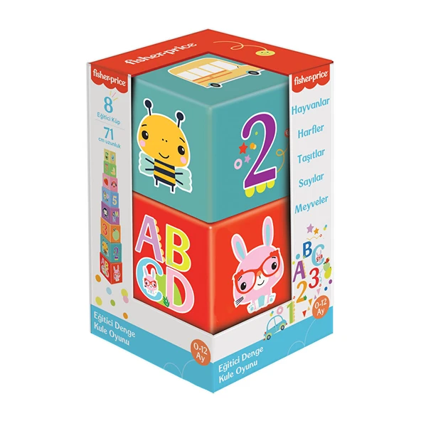 Fisher Price Eğitici Denge Kulesi (4 ADET) ürün görseli 1
