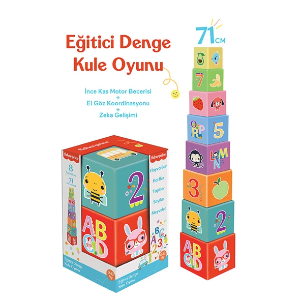 Fisher Price Eğitici Denge Kulesi - Resim 2