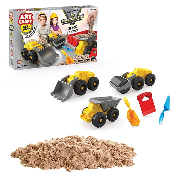 Dede Art Craft İş Makineleri Kinetik Oyun Kumu Seti +3 Yaş (5 ADET) ürün görseli 1