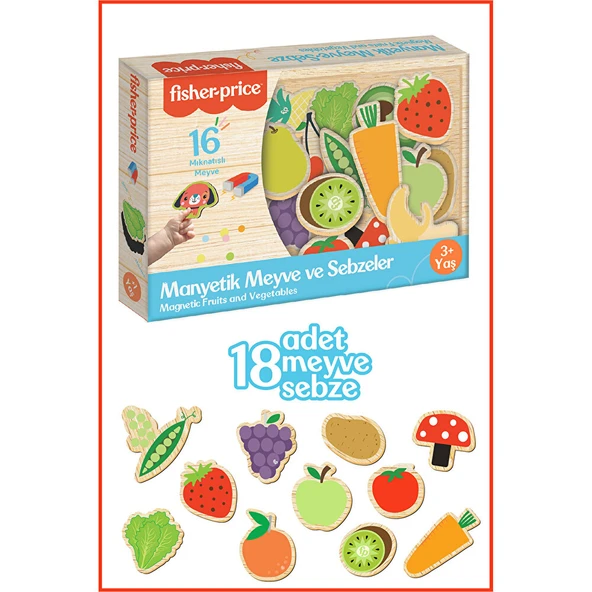 Fisher Price Manyetik Meyve Sebze ürün görseli 1
