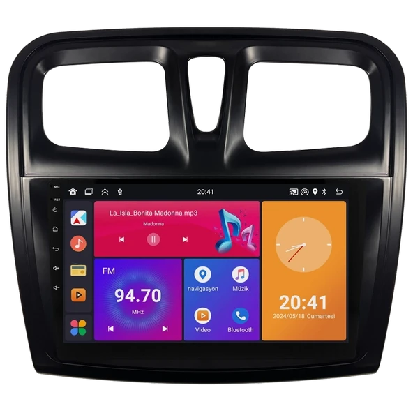 ANDROİD MULTİMEDYA EKRAN FOR-X RAM 2 ROM 32 DACIA SANDERO LOGAN - Resim 2