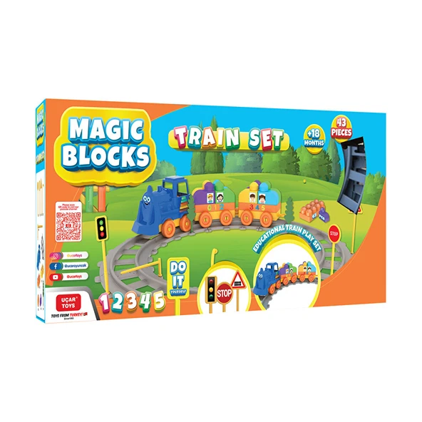 Magıc Blocks Tren Set (43Pcs) (3 ADET) - Resim 3