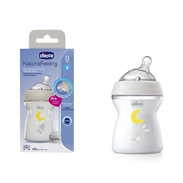 Natural Feeling Cam Biberon 250 ml 0+ Ay - Resim 2
