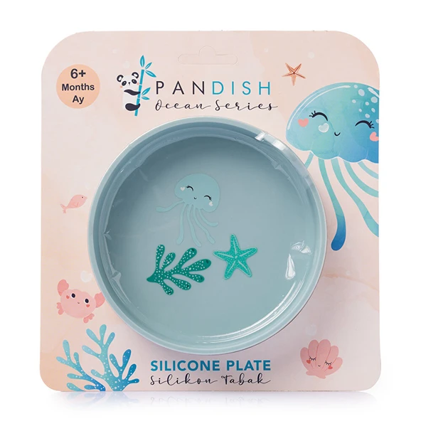 Jelly Melly Silikon Mama Tabağı Bluish ürün görseli 1