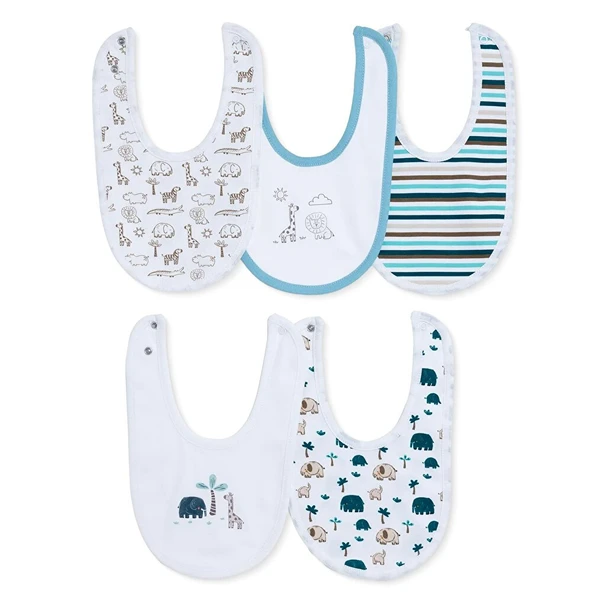 Baskılı Mama Önlük 5'li - Safari - Unisex (3 ADET) ürün görseli 1