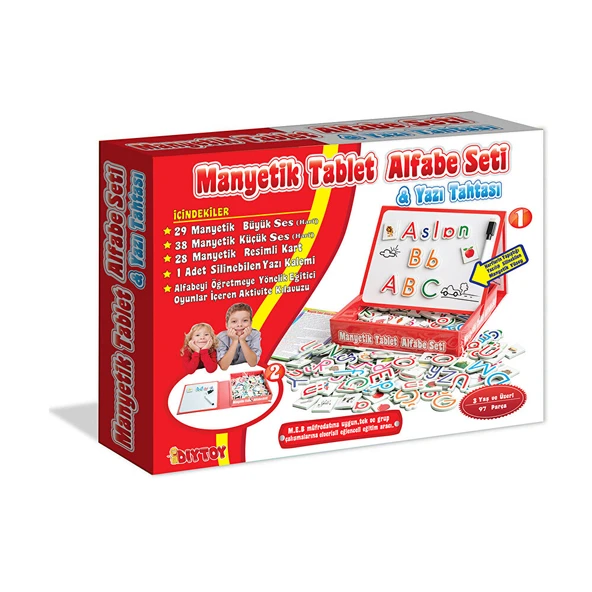 Manyetik Tablet Alfabe Seti (3 ADET) - Resim 3