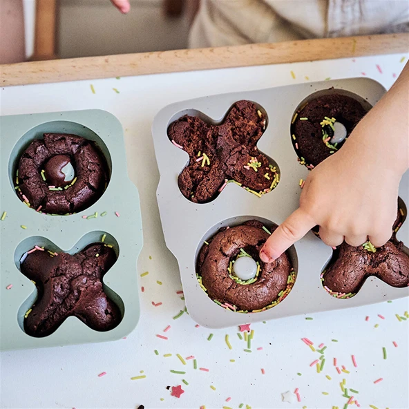 XOXO Muffin Kalıbı River Green Powder Grey - Resim 2