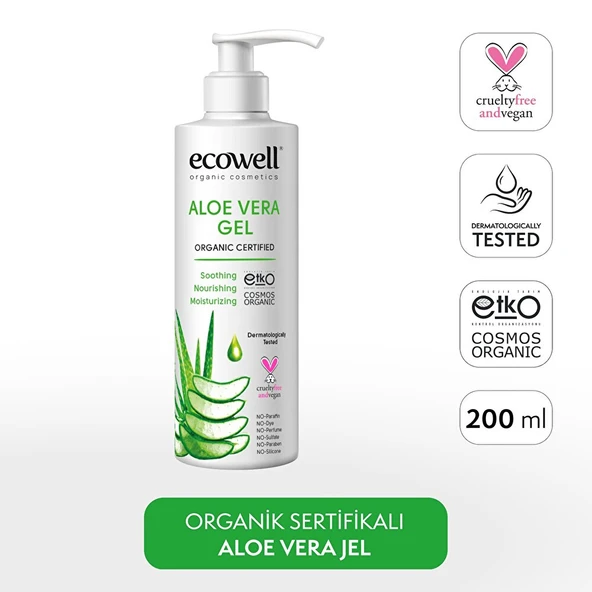 Organik Aleovera Jel 200 ml (5 ADET) - Resim 2