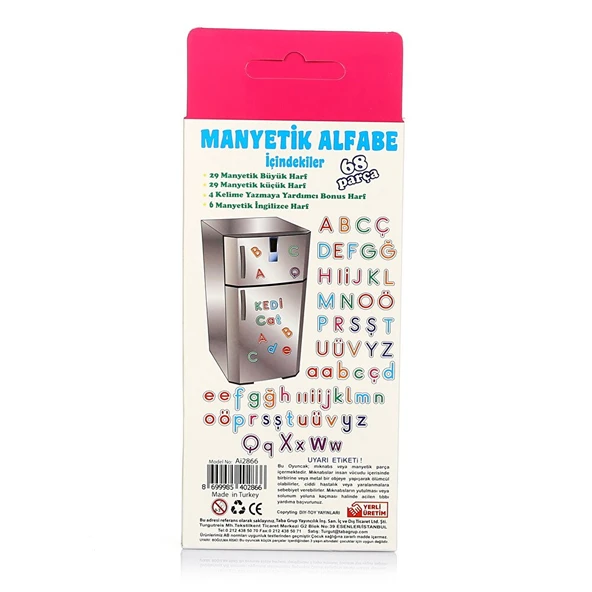 Manyetik Alfabe Türkçe - İngilizce (2 ADET) - Resim 3