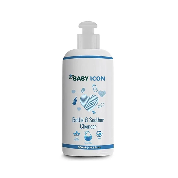 Baby İcon Biberon, Emzik ve Oyuncak Temizleyici (500 ML) (2 ADET) ürün görseli 1