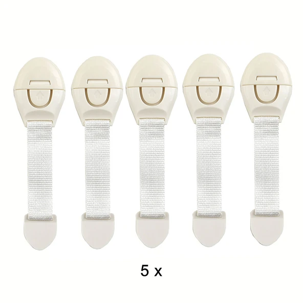 5 Adet Dolap / Çekmece Kilit Set (3 ADET) ürün görseli 1